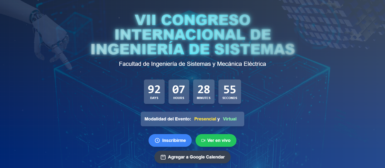 Imagen de la página del evento